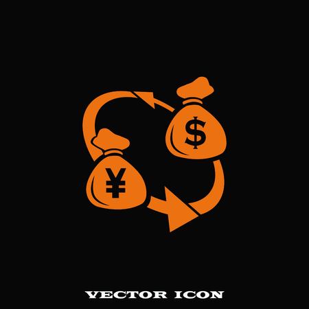 Money icon, Finance Icon, vector illustration. Flat design style.のイラスト素材