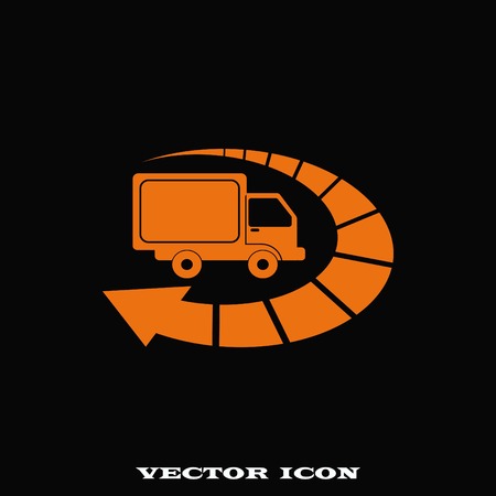 Delivery sign icon, vector illustration.のイラスト素材