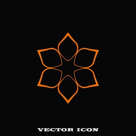 Vector flower Iconのイラスト素材