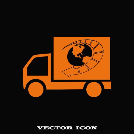 Delivery sign icon, vector illustration.のイラスト素材