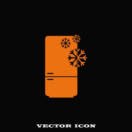 Home appliances icon. Refrigerator icon. Vector illustration. Kitchenware.のイラスト素材