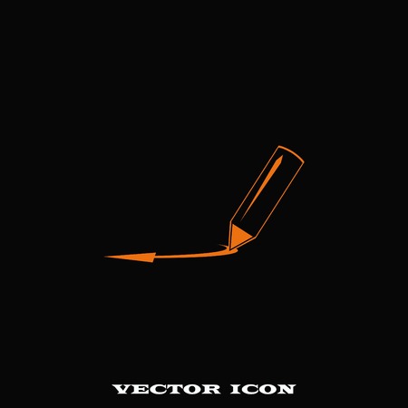 Pencil icon, vector illustrationのイラスト素材