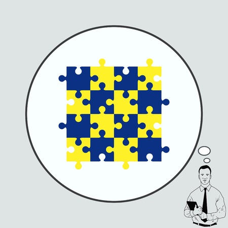 Puzzle, vector illustration.のイラスト素材