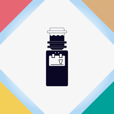 Water Cooler icon, vector illustration.のイラスト素材