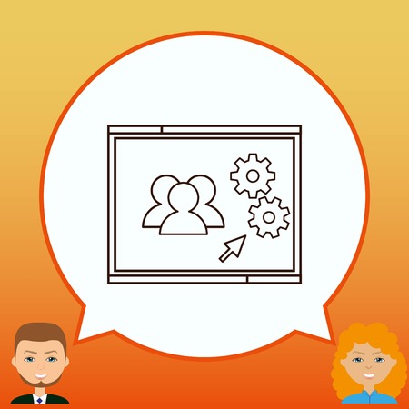 user settincs iconのイラスト素材