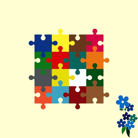 Puzzle, vector illustration.のイラスト素材
