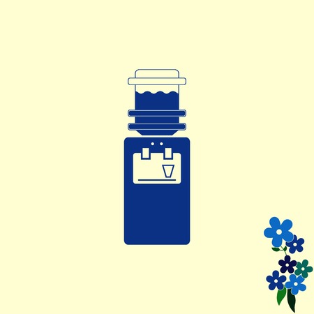 Water Cooler icon, vector illustration.のイラスト素材