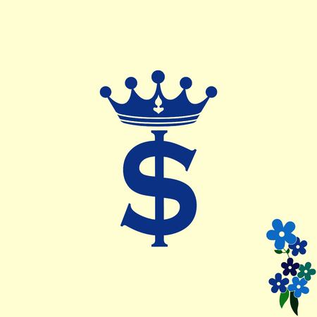 Money icon, Finance Icon, vector illustration. Flat design style.のイラスト素材