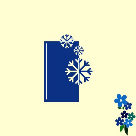 Home appliances icon. Refrigerator icon. Vector illustration. Kitchenware.のイラスト素材