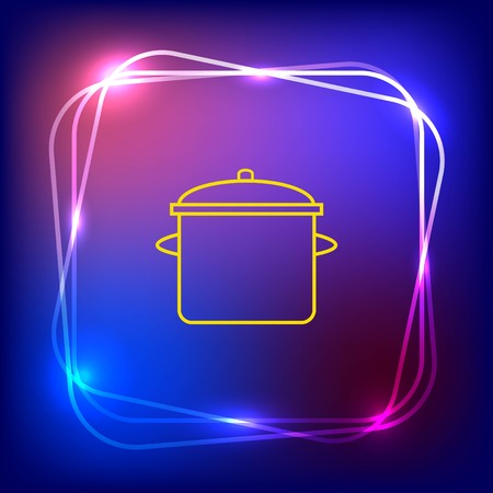 Home appliances icon. pan icon. Vector illustration.のイラスト素材