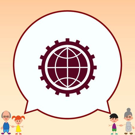 business development Icon, vector illustration. Flat design style.のイラスト素材