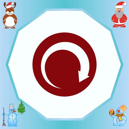 Arrow indicates the direction  icon, vector illustrationのイラスト素材