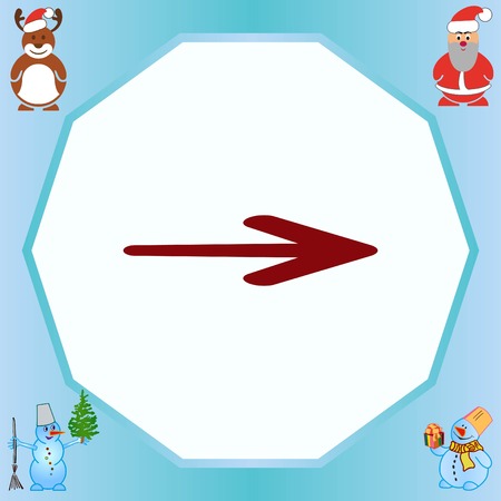 Arrow indicates the direction  icon, vector illustrationのイラスト素材