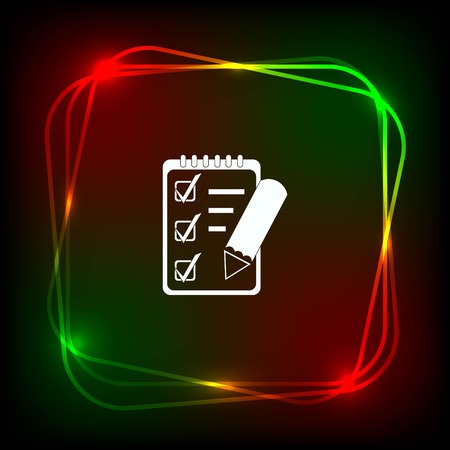 Notebook icon, vector illustration.のイラスト素材