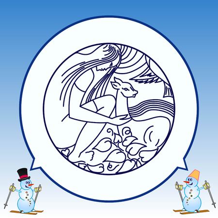 Family icon, vector illustration. Flat design styleのイラスト素材