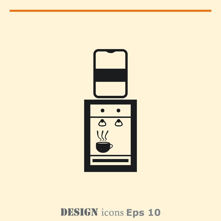 Water Cooler icon, vector illustration.のイラスト素材