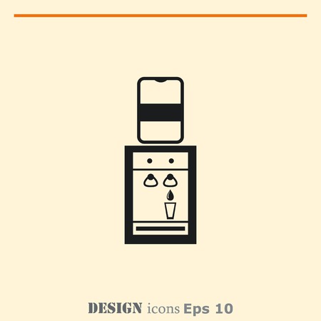 Water Cooler icon, vector illustration.のイラスト素材
