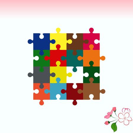 Puzzle, vector illustration.のイラスト素材