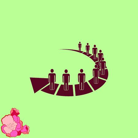 Group of people icon, Friends icon,  vector illustrationのイラスト素材