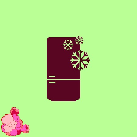 Home appliances icon. Refrigerator icon. Vector illustration. Kitchenware.のイラスト素材
