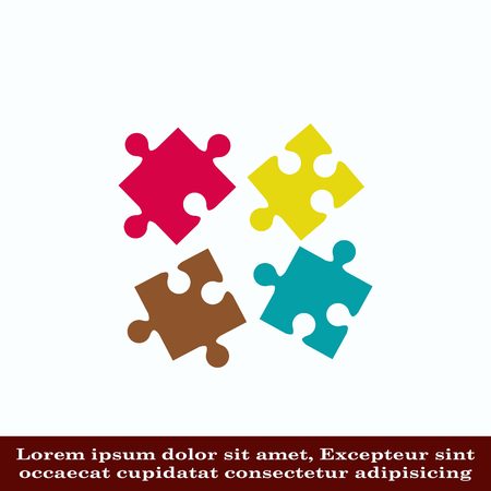 Puzzle, vector illustration.のイラスト素材