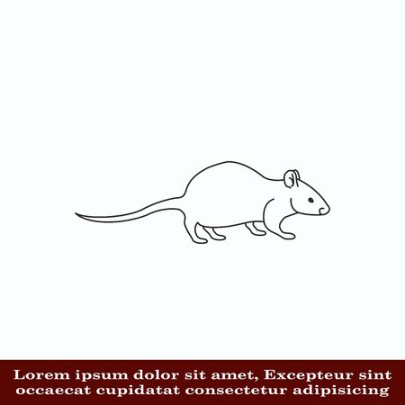 Mouse, rat, rodent pest icon.のイラスト素材