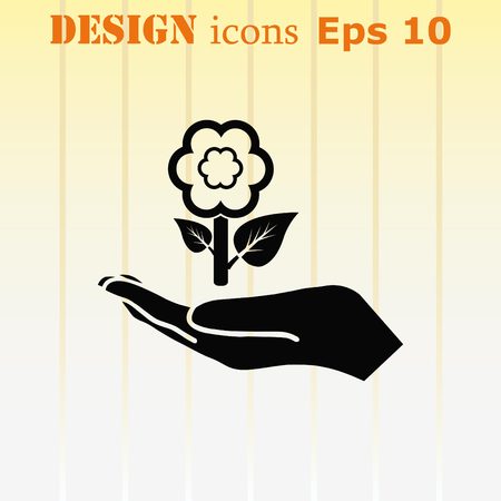 Vector flower Iconのイラスト素材