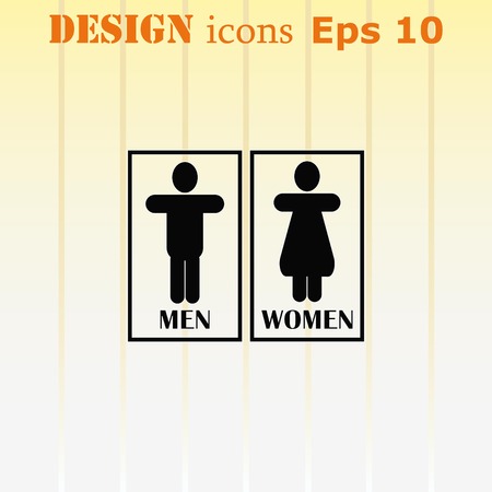 Restroom icon, vector illustrationのイラスト素材