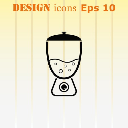 Home appliances icon. blender icon,  Flat Icon of mixer.  Vector illustration. Kitchenware.のイラスト素材