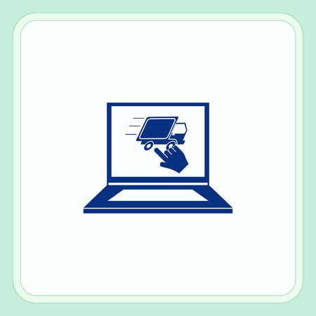 Delivery sign icon, vector illustration.のイラスト素材