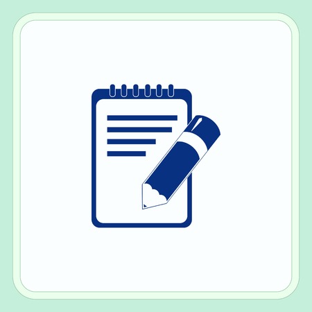 Notebook icon, vector illustration.のイラスト素材