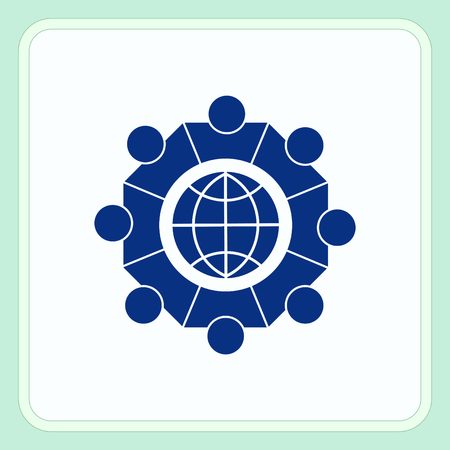 Group of people icon, Friends icon,  vector illustrationのイラスト素材