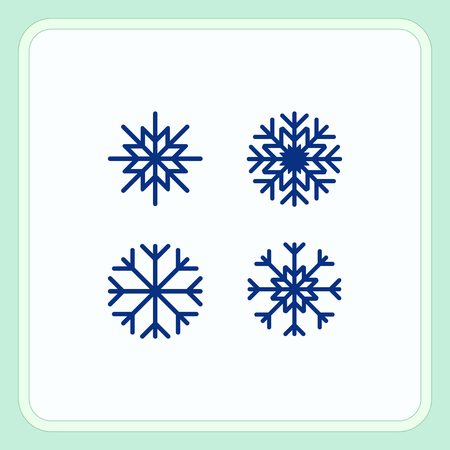 Snowflake icon. Vector illustration.のイラスト素材