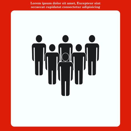 Group of people icon, Friends icon,  vector illustrationのイラスト素材