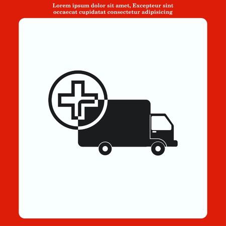 Delivery sign icon, vector illustration.のイラスト素材
