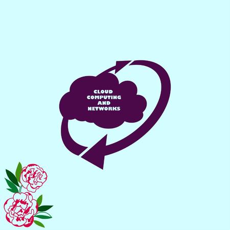 Technology innovation icon. Cloud technology, vector illustration.のイラスト素材