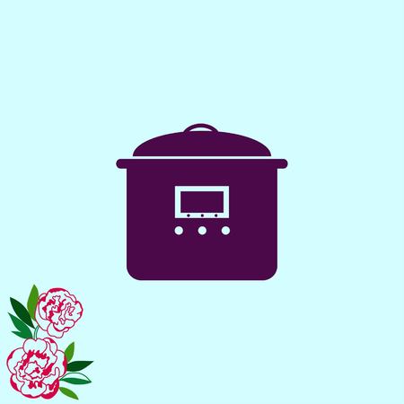 Home appliances icon. pan icon. Vector illustration.のイラスト素材