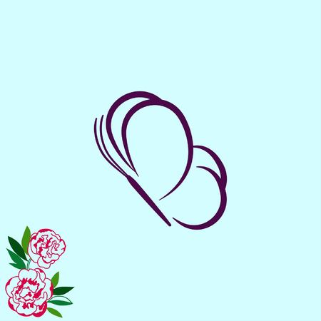 Butterfly icon, vector illustration.のイラスト素材
