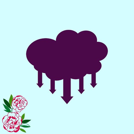 Technology innovation icon. Cloud technology, vector illustration.のイラスト素材