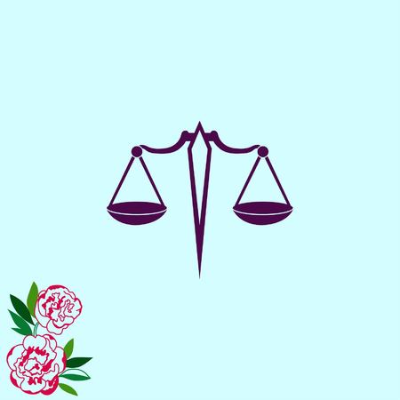 Scales icon, vector illustrationのイラスト素材