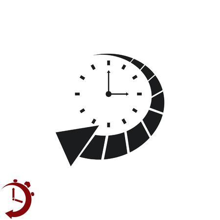 Clock Icon, vector illustrationのイラスト素材
