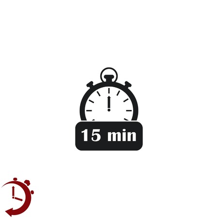 Clock Icon, vector illustrationのイラスト素材