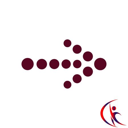 Arrow indicates the direction  icon, vector illustrationのイラスト素材