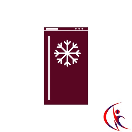 Home appliances icon. Refrigerator icon.のイラスト素材