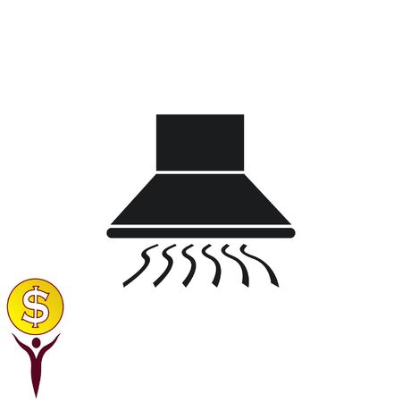 Home appliances icon. Kitchen hood icon.のイラスト素材