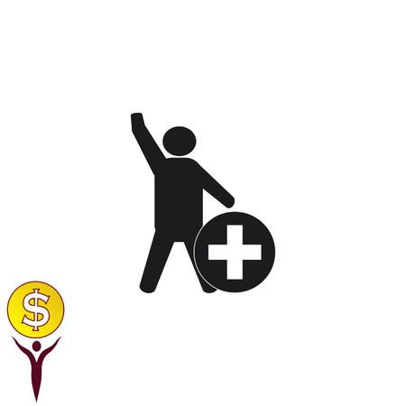 Group of people icon, Friends icon,  vector illustrationのイラスト素材