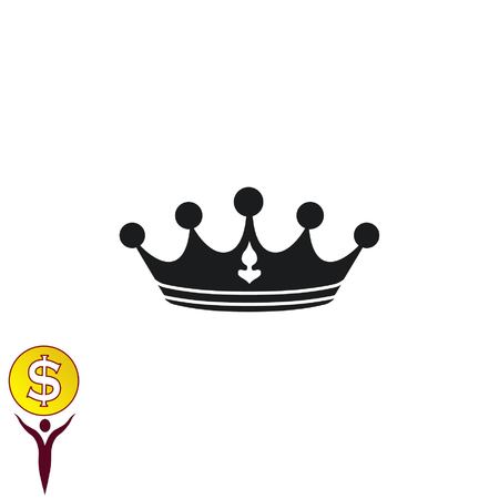 Crown icon. Finance Icon, vector illustration. Flat design style.のイラスト素材
