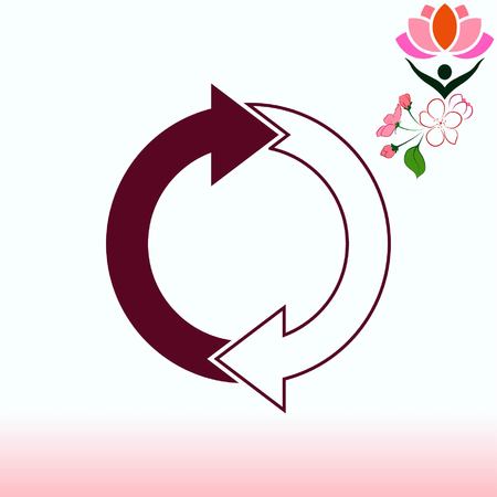Arrow indicates the direction  icon, vector illustrationのイラスト素材