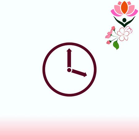 Clock Icon, vector illustrationのイラスト素材