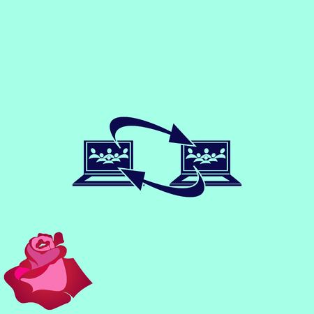 Group of people icon, Friends icon,  vector illustrationのイラスト素材